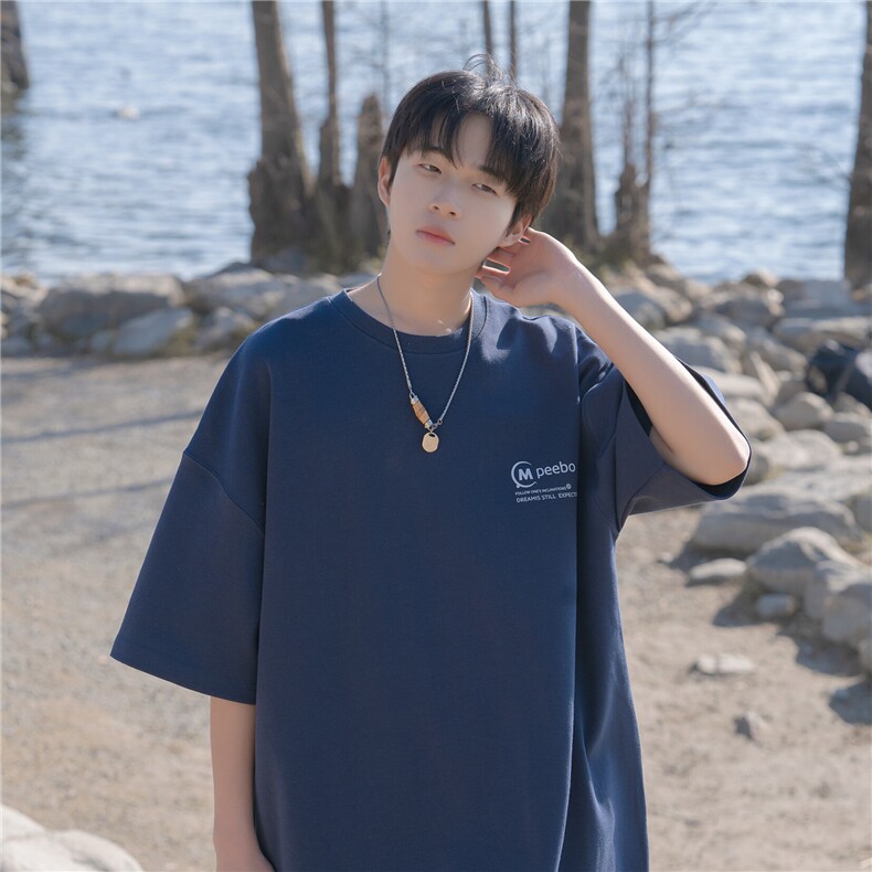 wassuphappy日系cityboy短袖t恤男夏季潮牌复古青少年休闲五分袖,男装T恤,星座218-1（原230）