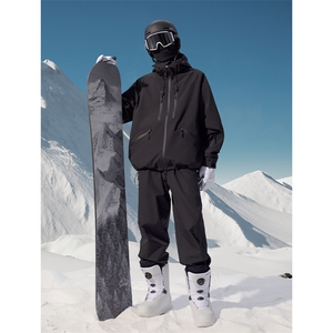 防水防风保暖滑雪服中性风户外机能宽松大码男女套装 TZ360-P285图片