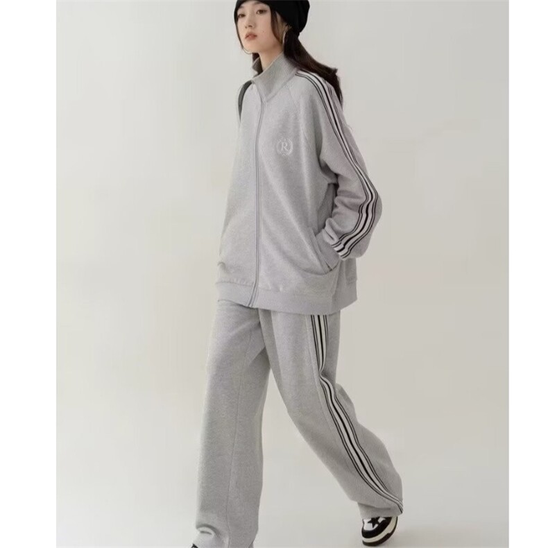 运动服套装女学院风春季学生韩版宽松显瘦时尚大码卫衣休闲两件套,男装休闲套装,星座1210-1