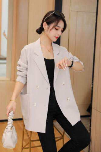 秋季欧版休闲百搭时尚大方西装外套，女装西装，起奢