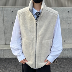 双面穿皮毛一体马甲男女同款立领口袋保暖上衣GS63003，男装棉衣，星座1206（原A206）