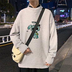 ！2023秋冬新款男士圆领毛衣加厚保暖针织衫上衣M606P45，男装针织衫/毛衣，电商B220