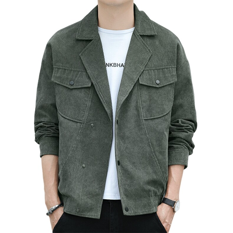 秋冬新款男士翻领灯芯绒休闲西服外套夹克男士上衣JK861-P60,男装夹克,星座1403B