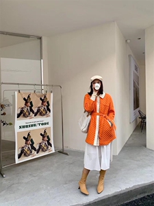 现货（衣.pu仿衬衣领外套）,女装棉衣/棉服,扉缦