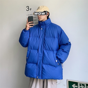 新款男百搭设计感港风纯色情侣棉衣M067-P95控158图片
