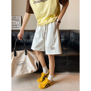 8XL-M 抖音品质特大码 ins潮流亮色休闲短裤印花五分裤DK1521P35图片