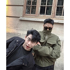 网图骑兵服夹棉外套短款显壮硬汉工装夹克棉服A025-QY15016-P89，男装夹克，电商A025
