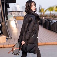 （现货）90白鸭绒新款时尚洋气高档中长款气质高端奢华羽绒服女，女装羽绒服，韩蔻秀