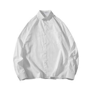 送领带白色长袖领衬衫男情侣套衬衣潮流韩版学院风上衣cs11-p30，男装衬衫，星座1008-1