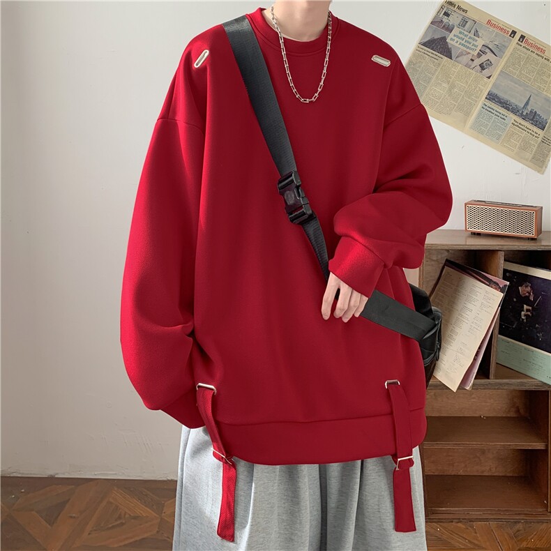 XZ809A/DDW01/P65/控78美式复古宽松机能设计感卫衣,男装卫衣,星座809A(原222-1)