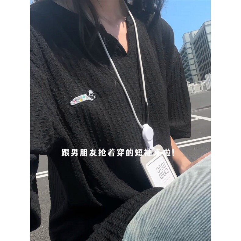 XZ809A/FFF05/P35/控48美式V领坎肩万针小狗绣花T恤,男装T恤,星座809A(原222-1)