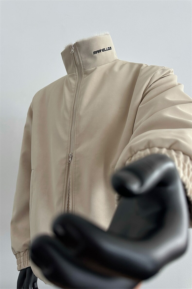 机能美式立领棉衣男高级感加厚保暖宽松棉服外套MP7828-特价P95,男装棉衣,电商A007