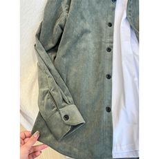 灯芯绒衬衫1302-GC23-P40成分100聚酯纤维，男装衬衫，星座1302