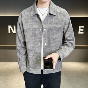 高级感外套男装品质夹克订制针织扎染面料C317-J6620-P135图片