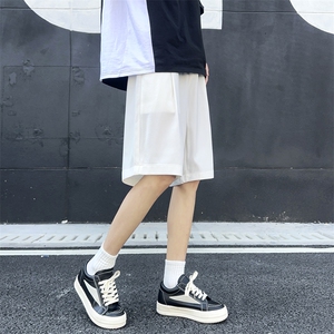 日系大口袋工装短裤男生夏季潮牌复古百搭宽松运动休闲五分裤图片