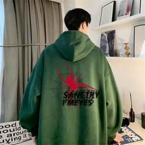 抖音品质 23/秋季320G华棉男士连帽大码印花卫衣WYH3251-P45控68图片