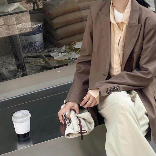 翻驳领两件套西装，女装西装，Vase
