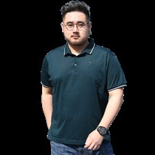 夏季新款男士短袖t恤纯色翻领polo衫男体恤男装半袖加肥5913款，男装T恤，星座802