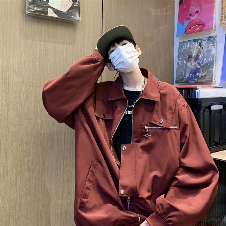 美式复古潮牌工装飞行员夹克男高街宽松休闲棒球服外套CJ109-p62,男装夹克,星座1008