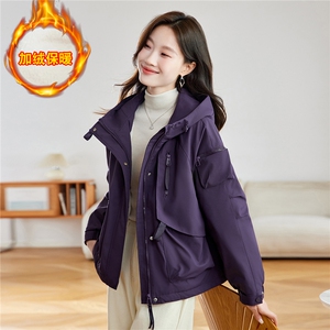 现货！2025冬季新款加绒加厚棉衣棉服女图片