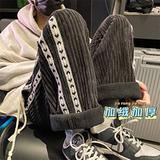 加绒加厚保暖灯芯绒裤子男冬季卫裤直筒休闲裤K5427-P70控88B315，男装休闲裤，电商B315