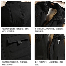 棉马甲男士大码加厚棉背心男坎肩男砖墙MJ47284-P80，男装背心/马甲，电商A040A