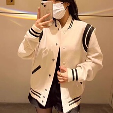 1506-1/JJK80351/P62美式潮牌棒球服夹克男潮字母刺绣宽松，男装夹克，星座1506-1