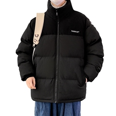 港风冬季新款潮牌棉袄外套玉米格加厚棉衣面包服A436-0899-P85，男装棉衣，电商A436
