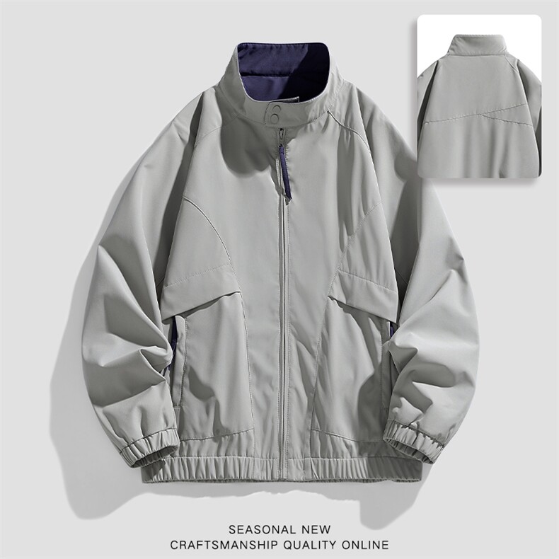 2025秋季新款现货户外夹克男撞色立领外套DSA157B-JK2502-特P75,男装夹克,电商A157B