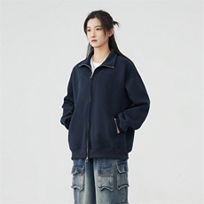 抖音得物品质26春装美式高街重磅结构纹理立领卫衣夹克外套XS105，男装夹克，电商A486