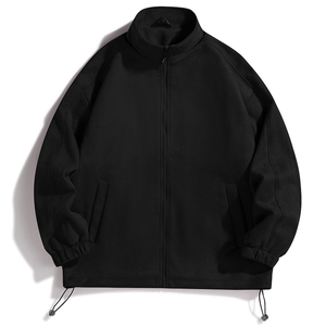 复古麂皮绒外套秋冬款潮牌棒球服宽松夹克潮牌外穿 A438-3720-P70图片