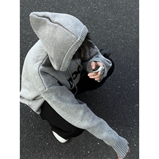 【有货】M245LL-特P55连帽毛衣男女慵懒风针织衫外套，男装针织衫/毛衣，星座1007（原301D）