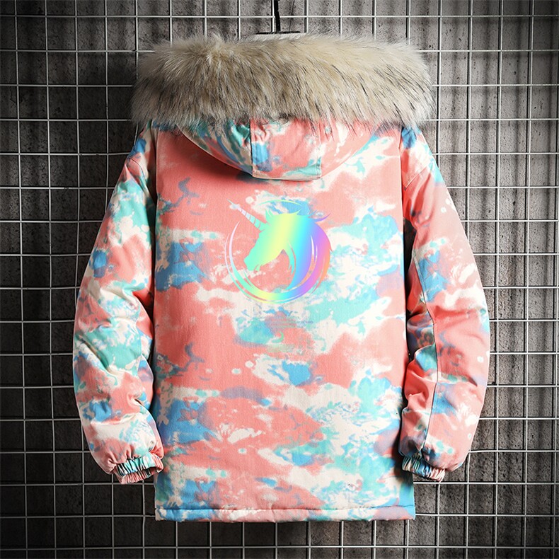 MC49138-P135日系潮衣男大码派克服男工装服外套袄网格,男装棉衣,电商A040A