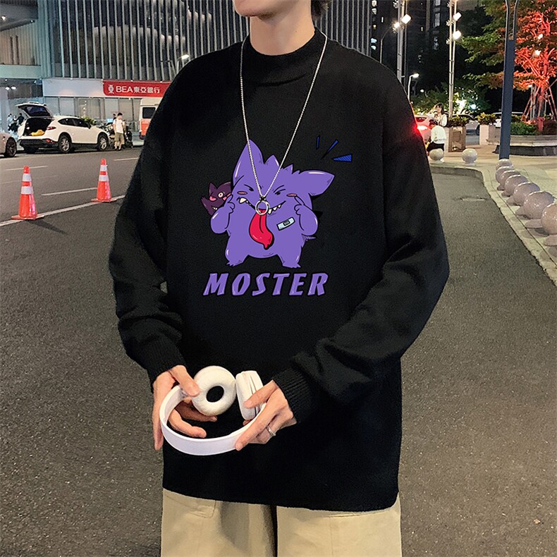 M18087-P45 加绒款-P65半高领毛衣男士大码针织衫男毛线衣男图片