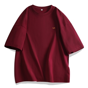 可设48小时发货 支持抖音得物来样二开230克重磅美式短袖t恤MT403图片