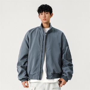 电商DSA028-JK2504  特P55  纯色经典立领机车飞行服夹克图片