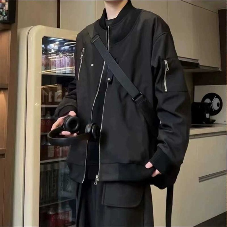 1506-1/JJK5701/P43春秋季新款宽松百搭设计感棒球服男女同款夹克,男装夹克,星座1506-1