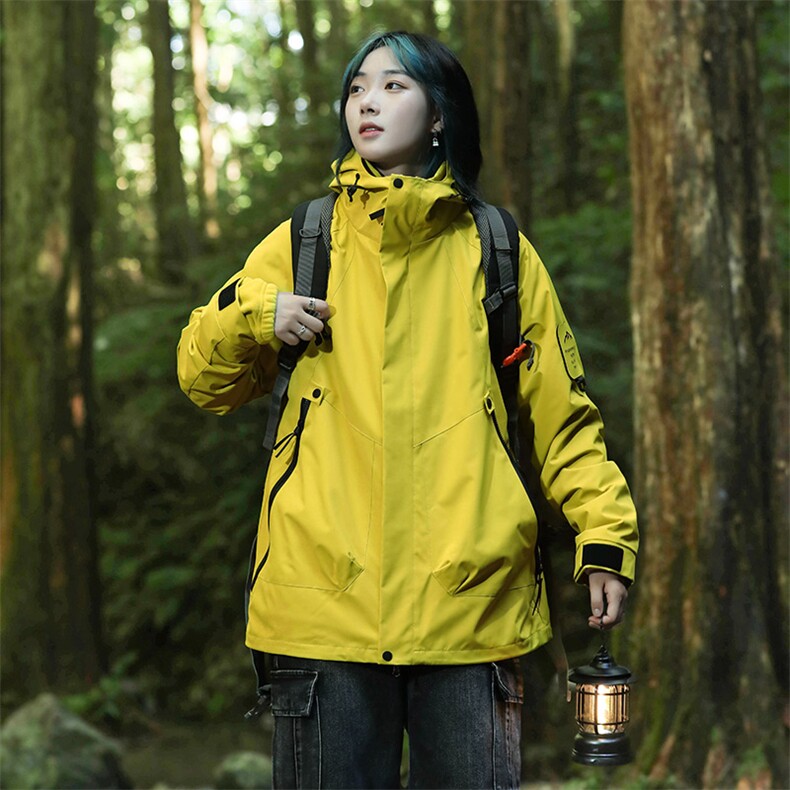 三合一情侣冲锋衣男石墨烯内里户外三防摇粒绒冲锋夹克-P128,男装夹克,电商B306