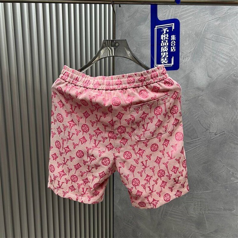 W79-P48新款夏季短裤男士休闲五分裤薄款潮牌痞帅沙滩裤,男装牛仔裤,星座617A-1（原B318A）