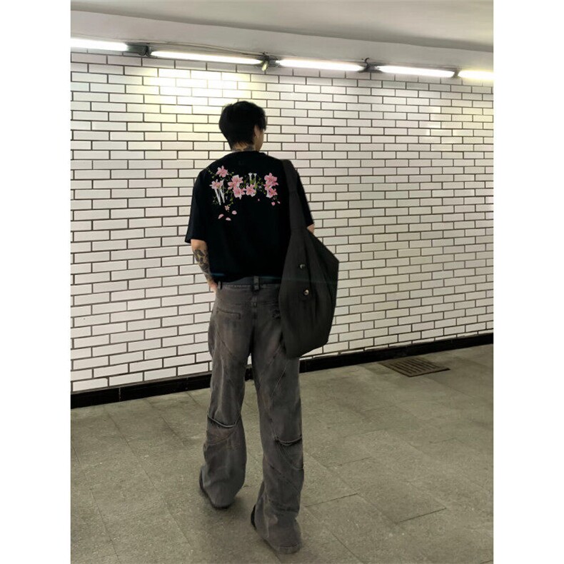 XZ809A/BBBT26/P20/控38重磅印花美式复古圆领T恤,男装T恤,星座809A(原222-1)