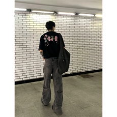 XZ809A/BBBT26/P20/控38重磅印花美式复古圆领T恤，男装T恤，星座809A(原222-1)