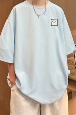 华夫格t恤男短袖男大码五分袖酒店风HT73316-P22，男装T恤，电商A040