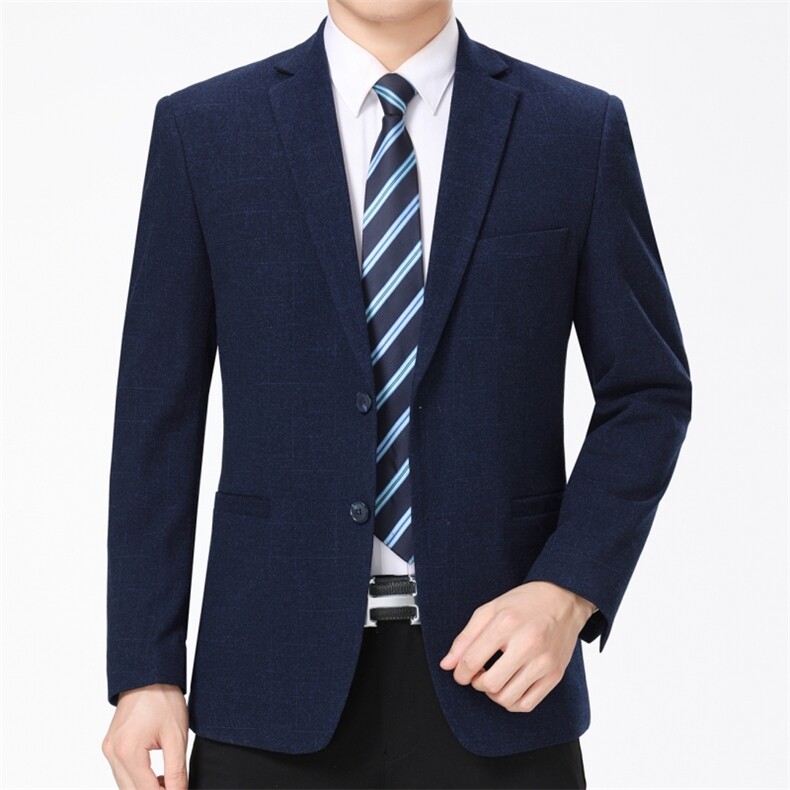 时尚西服春秋季男士商务休闲宽松中年正装西装外套男西服男装,男装西服,电商B212（原钱塘6029）
