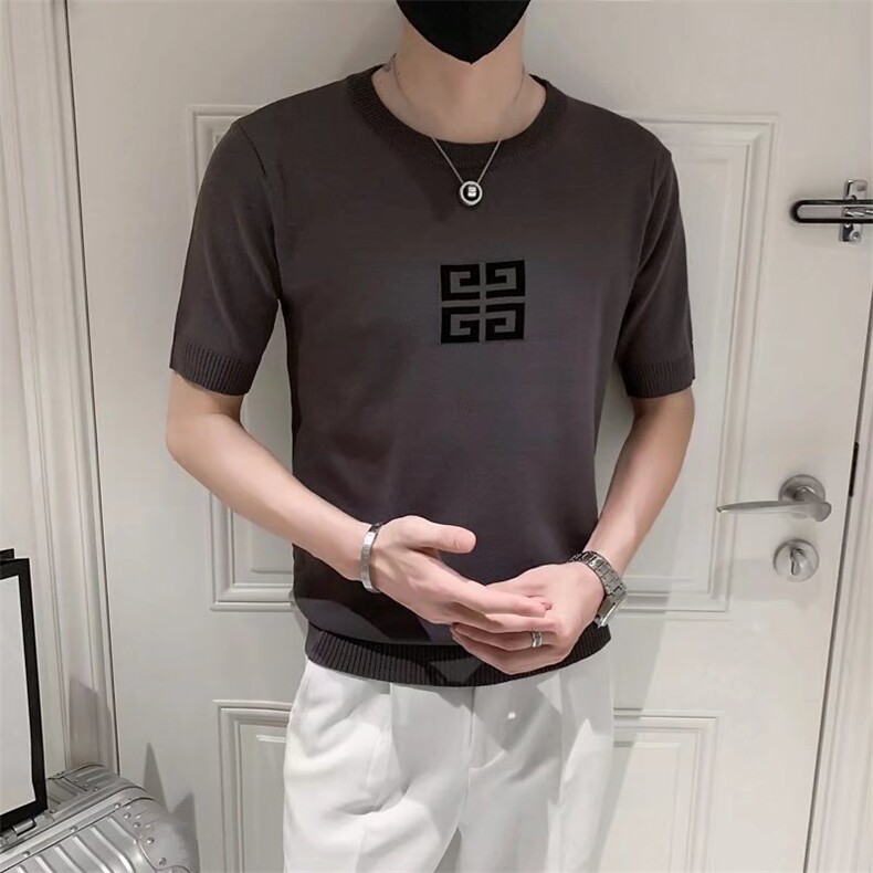 男春季潮韩版宽松百搭情侣冰丝短袖针织衫S248P37,男装针织衫/毛衣,星座1116-2