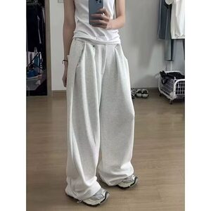 W9830-P43 网图现货 新款直筒宽松休闲卫裤百搭运动裤图片
