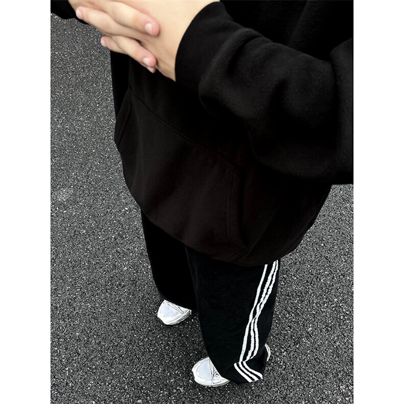 B221美式ins高街小众宽松三条杠运动牛仔裤LK23130-P60控78,男装牛仔裤,电商B221