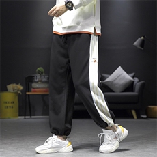 大码青春中腰微弹休闲卫裤男A061-RCK2026-P45限68加绒P50控78，男装休闲裤，电商A061