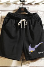 MK37259-P15冰丝短裤男士大码宽松休闲五分裤男运动中裤砖墙，男装休闲裤，电商A040A