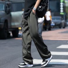 高街工装裤男款潮牌户外机能冲锋裤直筒大码休闲长裤子k03/P50，男装工装外套，星座506