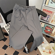 K325-P36CeTky美式高街cleanfit廓形西裤黑色薄休闲裤男女，男装西裤，电商B323A